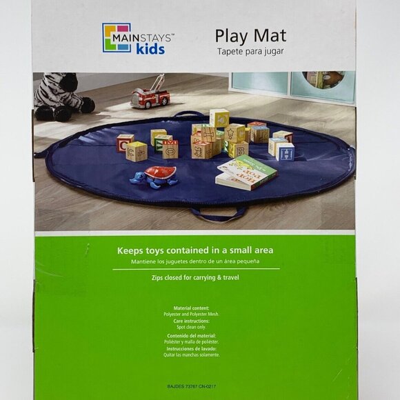 Mainstays Kids Play Mat 40" Toy Storage Zipper Storage Bag Travel Bag - Picture 5 of 5